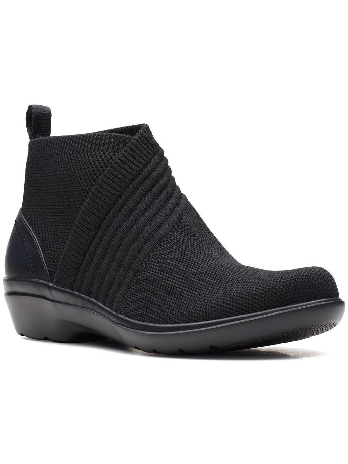 Clarks Women's Collection Sashlyn Mid Boots  Shoes Black Size 7.5 M