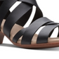Clarks Women's Valarie Dream Dress Sandals Black Size 5.5 M