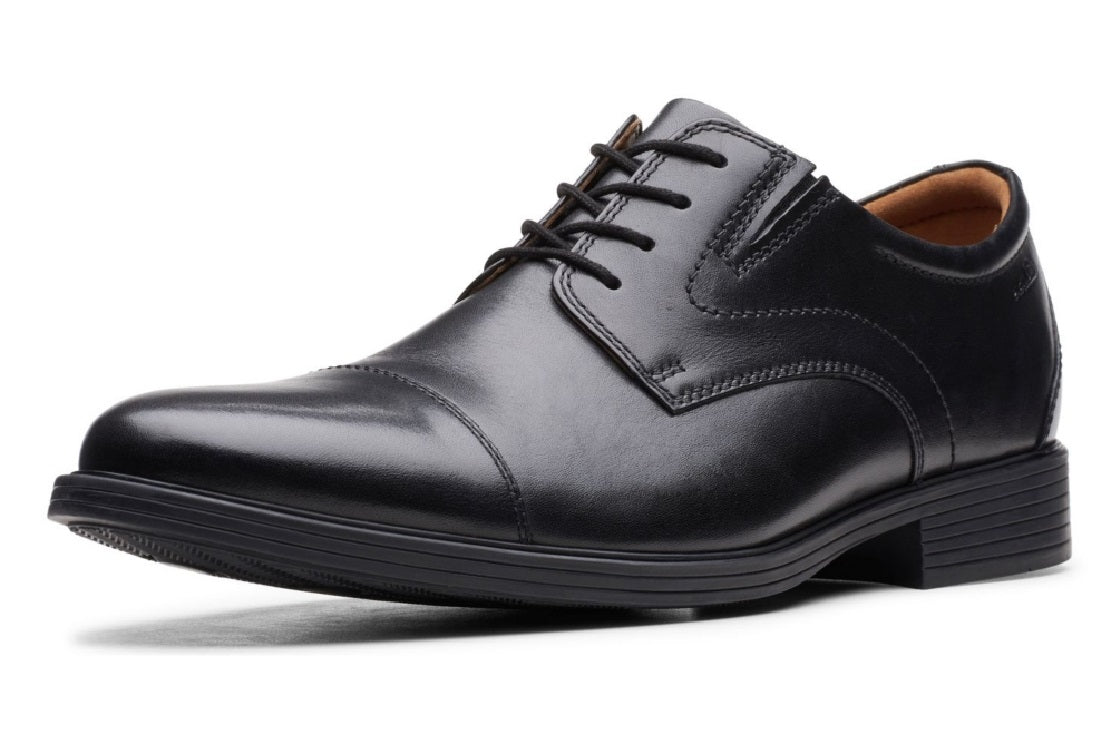Clarks Men's Whiddon Cap Toe Oxfords Shoes Black Size 9 M