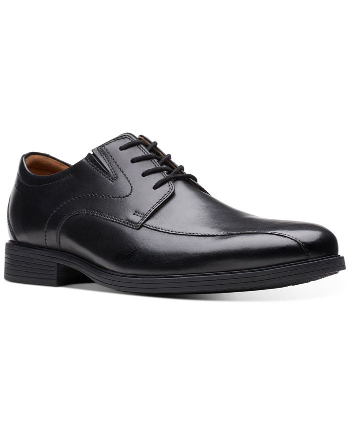 Clarks Men's Whiddon Pace Oxfords Shoes Black Size 10.5 M