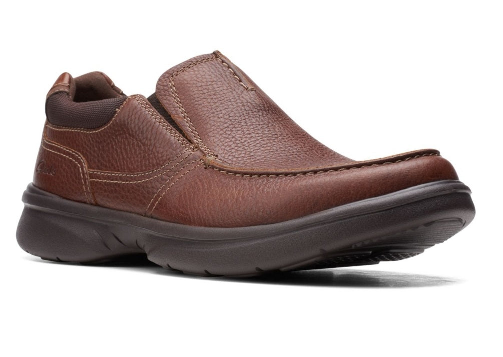 Clarks Men's Bradley Free Leather Slip On Shoes Brown Size 8 M