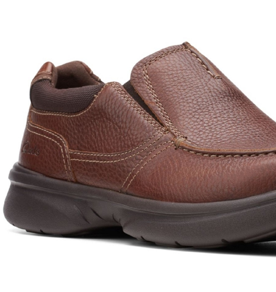 Clarks Men's Bradley Free Leather Slip On Shoes Brown Size 8 M