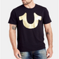 True Religion Men's Foil Horseshoe Tee Black Size Small