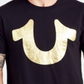 True Religion Men's Foil Horseshoe Tee Black Size Small