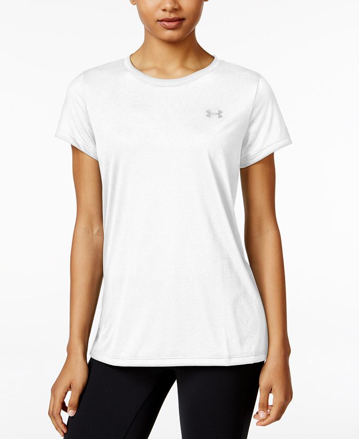 Under Armour Women's Tech Crew Neck T-Shirt White Size Medium