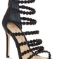 Jessica Simpson Women's Jezalynn Embellished Sandal Black Size 7.5 M