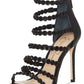 Jessica Simpson Women's Jezalynn Embellished Sandal Black Size 7.5 M