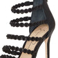 Jessica Simpson Women's Jezalynn Embellished Sandal Black Size 7.5 M