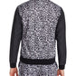 Tallia Men's Slim Fit Stretch Leopard Track Jacket Black Size Small