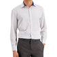 Tallia Men's Slim Fit No Iron Performance Stretch Dot Dress Shirt White Size XX-Large