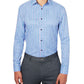 Construct Men's Slim Fit Plaid Cooling Comfort Dress Shirt Purple Size Small