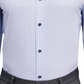 Construct Men's Cooling Comfort Slim Fit Print Dress Shirt White Size M