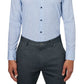 Construct Men's Slim Fit Micro Print Cooling Comfort Dress Shirt Blue Size Small