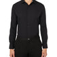 ConStruct Men's Slim Fit Solid Performance Stretch Cooling Comfort Dress Shirt Black Size X-Large