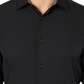 ConStruct Men's Slim Fit Solid Performance Stretch Cooling Comfort Dress Shirt Black Size X-Large