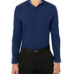 Construct Men's Slim Fit Solid Performance Stretch Dress Shirt Blue Size X-Large