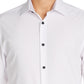 Construct Men's Slim Fit Solid Performance Stretch Cooling Comfort Dress Shirt White Size Medium