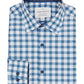 Construct Men's Slim Fit Performance Dress Shirt Blue Size Large