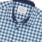 Construct Men's Slim Fit Performance Dress Shirt Blue Size Large