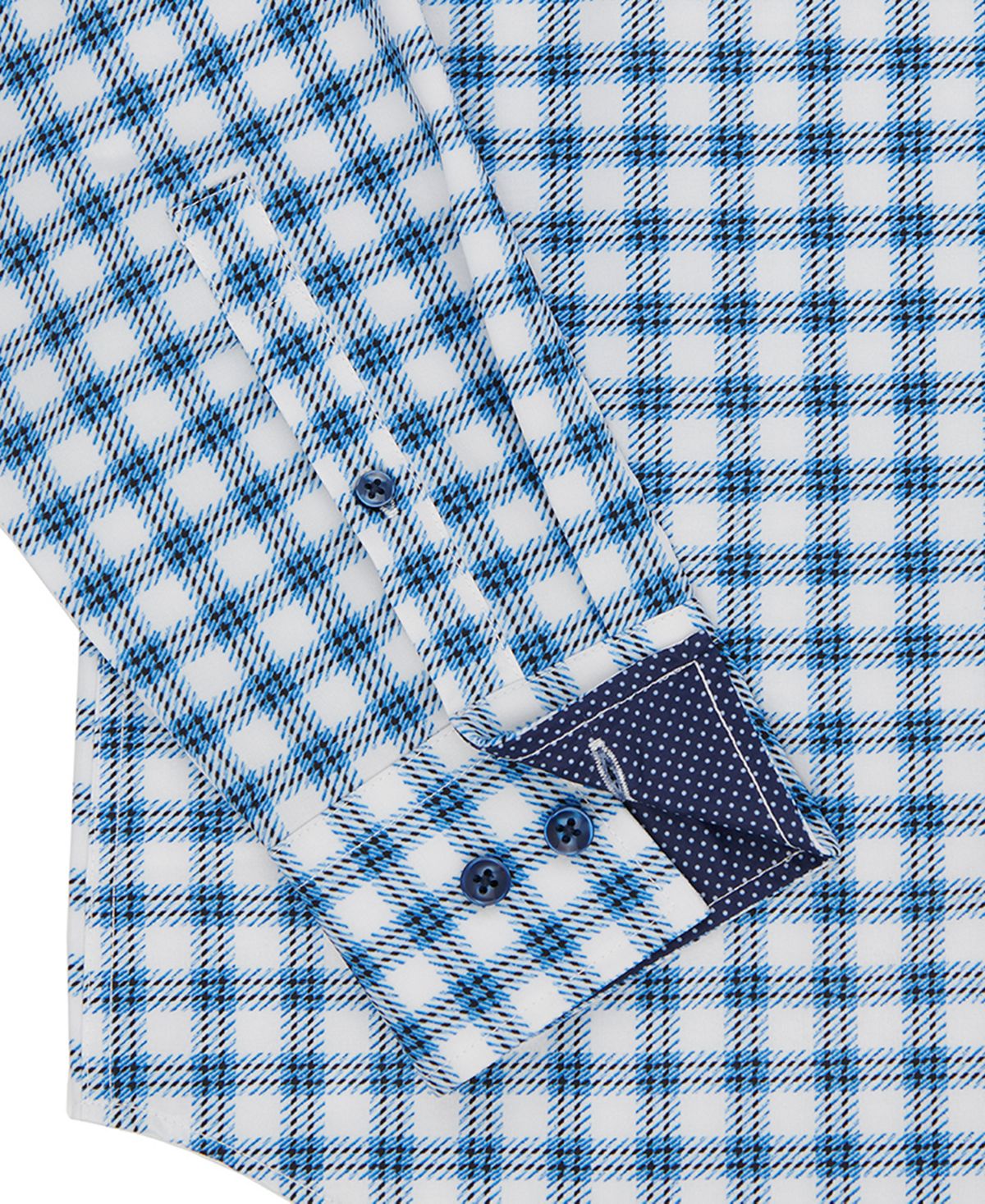 Construct Men's Slim Fit Performance Dress Shirt Blue Size Large