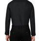 Calabrum Men's Regular Fit Performance Dress Shirt Black Size Large