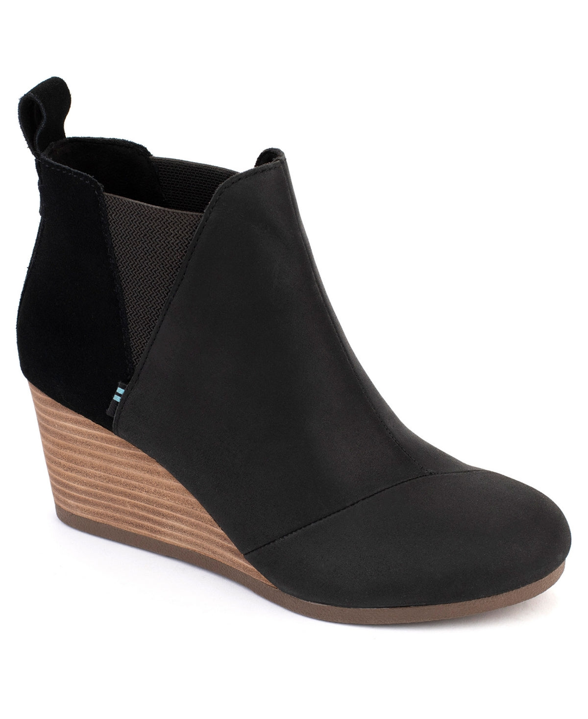 Toms Women's Kelsey Wedge Bootie Black Size 7M