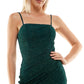 Crystal Doll Junior's Gathered Tulip Hem Dress Green Size 11