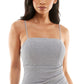 Crystal Doll Junior's Gathered Tulip Hem Dress Gray Size 3