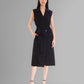 Julia Jordan Womens Sleeveless A Line Jacket Dress Black