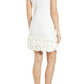Donna Ricco Women's Cupcake Hem Scuba Sheath Dress White Size 10