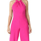 Julia Jordan Women's Halter Neck Jumpsuit Pink
