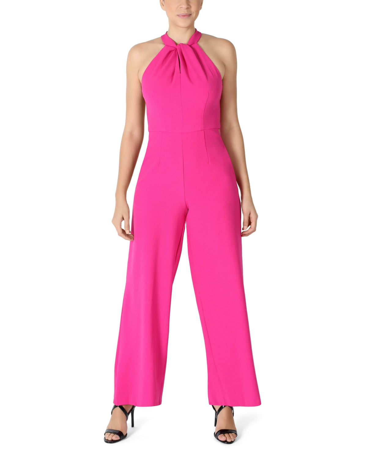 Julia Jordan Women's Halter Neck Jumpsuit Pink Size 10