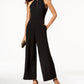Donna Ricco Women's Sleeveless Hardware Embellished Jumpsuit Blue Size 10