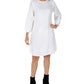 Robbie Bee Women's Textured Sweater Dress White Size X-Large