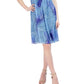 Robbie Bee Women's Chiffon Halter Dress Blue Size Medium
