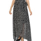 Donna Ricco Women's Halter Neck Hi Low Maxi Dress Black Size 8