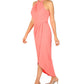 Julia Jordan Women's Knot Neck Halter Dress Orange Size 2