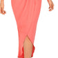 Julia Jordan Women's Knot Neck Halter Dress Orange Size 6
