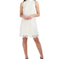 Robbie Bee Women's Sleeveless Lace A Line Dress White Size 8 Petite