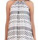 Robbie Bee Women's A Line Ruffled Hem Dress White Size Petite Medium