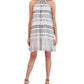 Robbie Bee Women's A Line Ruffled Hem Dress White Size Petite Medium