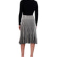 Robbie Bee Women's Two Tone Belted Sweater Dress Black Size Small