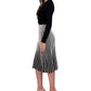 Robbie Bee Women's Two Tone Belted Sweater Dress Black Size Small