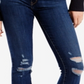 Levi's Women's 711 Ripped Skinny Damage Is Done Wash Jeans Blue Size 24X30