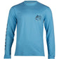 Salt Life Men's Marlin Lure Performance Long Sleeve T-Shirt Blue Size Medium