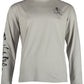Salt Life Men's Performance Logo Graphic Long Sleeve Fishing T-Shirt Gray Size X-Large