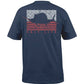 Salt Life Men's Sailing Flag Short Sleeve Pocket T-shirt Blue Size Large