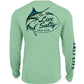 Salt Life Men's Marlin Lure Performance Long Sleeve T-Shirt Green Size Small