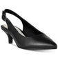Easy Street Women's Faye Slingback Kitten Heel Pumps Black Size 8.5 W
