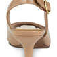 Easy Street Women's Faye Slingback Kitten Heel Pumps Brown Size 8 M